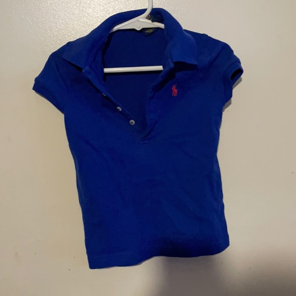 Ralph Lauren girl size 5 polo. Color is Royal blue. - Picture 2 of 2